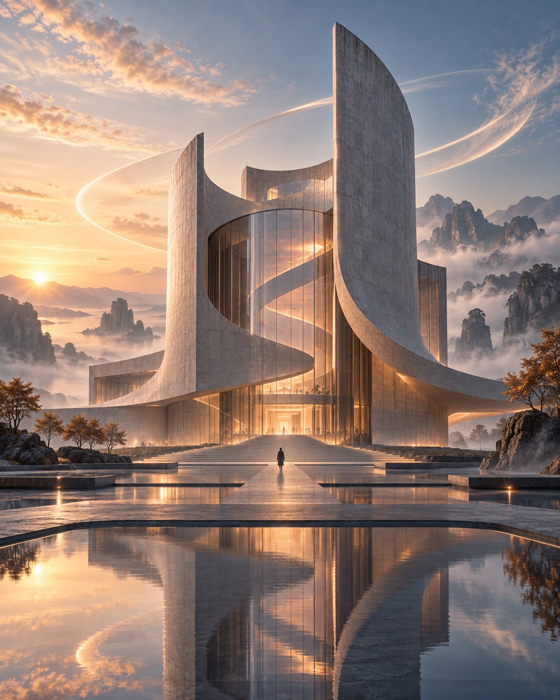 AI-generated futuristic architecture