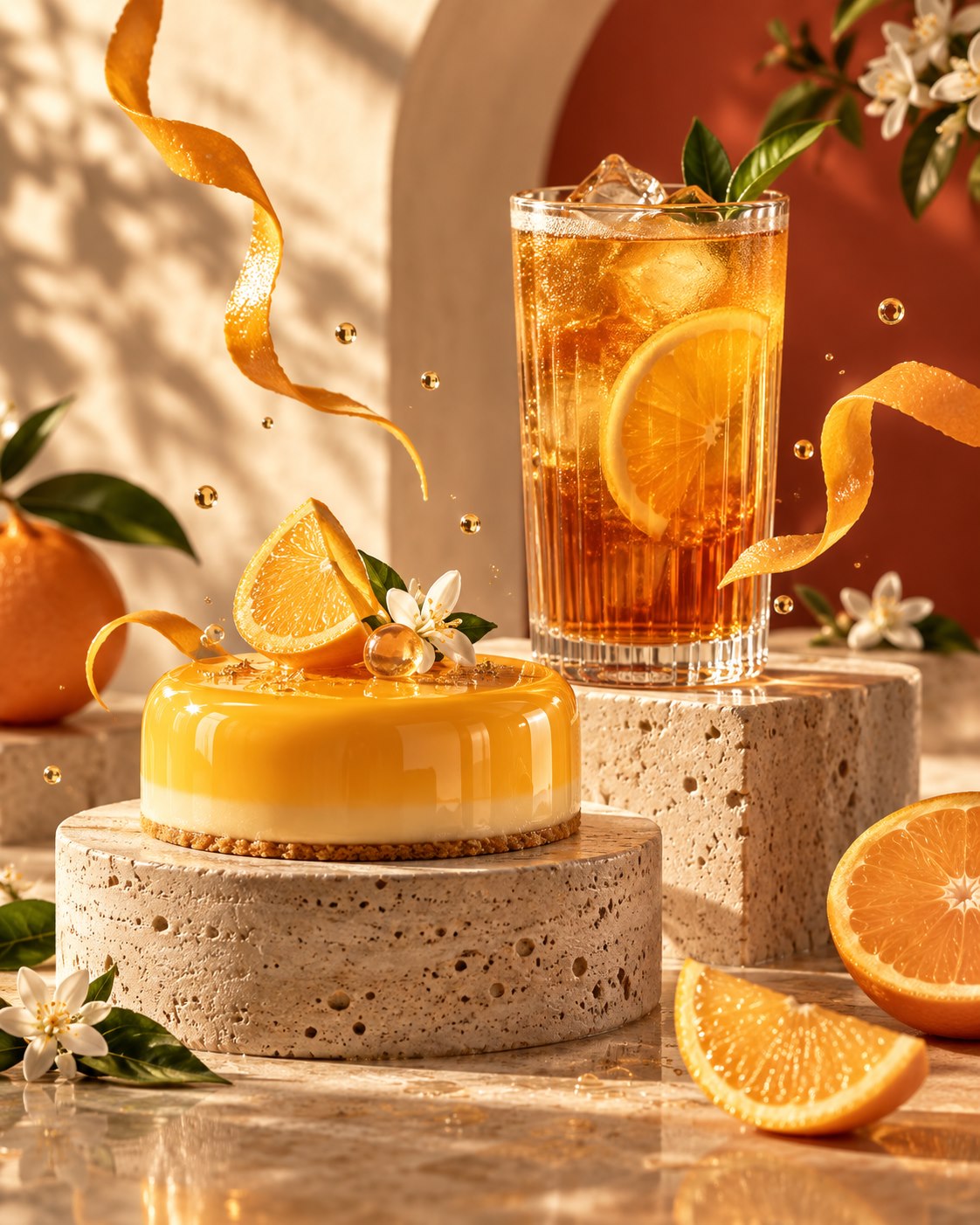 Refreshing food advertisement template