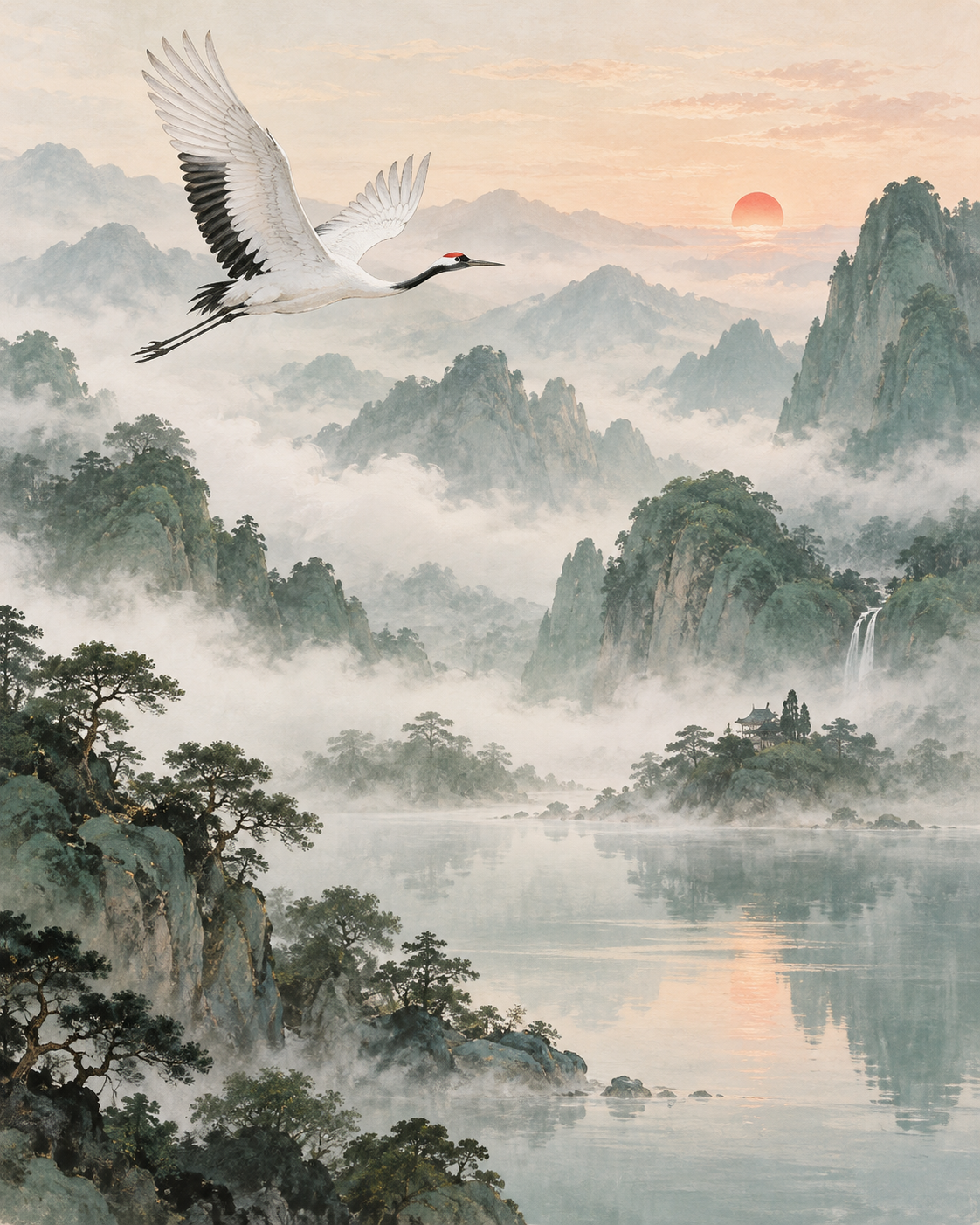 新中式山水参考图